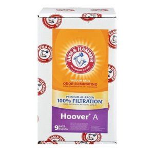 Arm & Hammer Hoover Type A 63025A Premium Paper vacuum Bag - 9 Pack